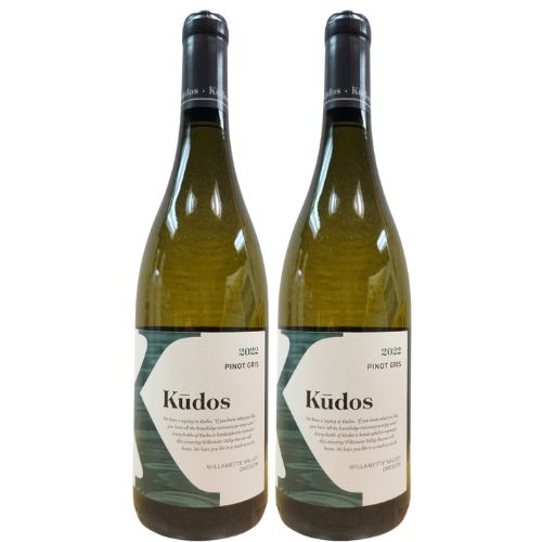 BUY 2 - 2022 KUDOS PINOT GRIS WILLAMETTE VALLEY